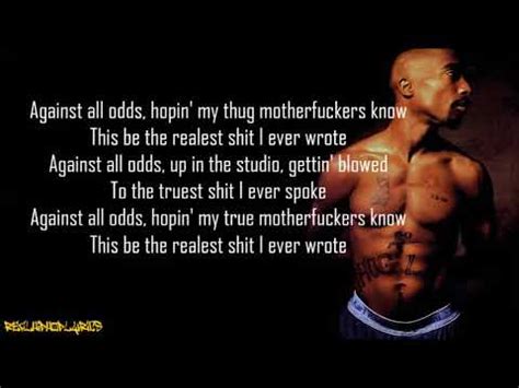 makaveli against all odds lyrics